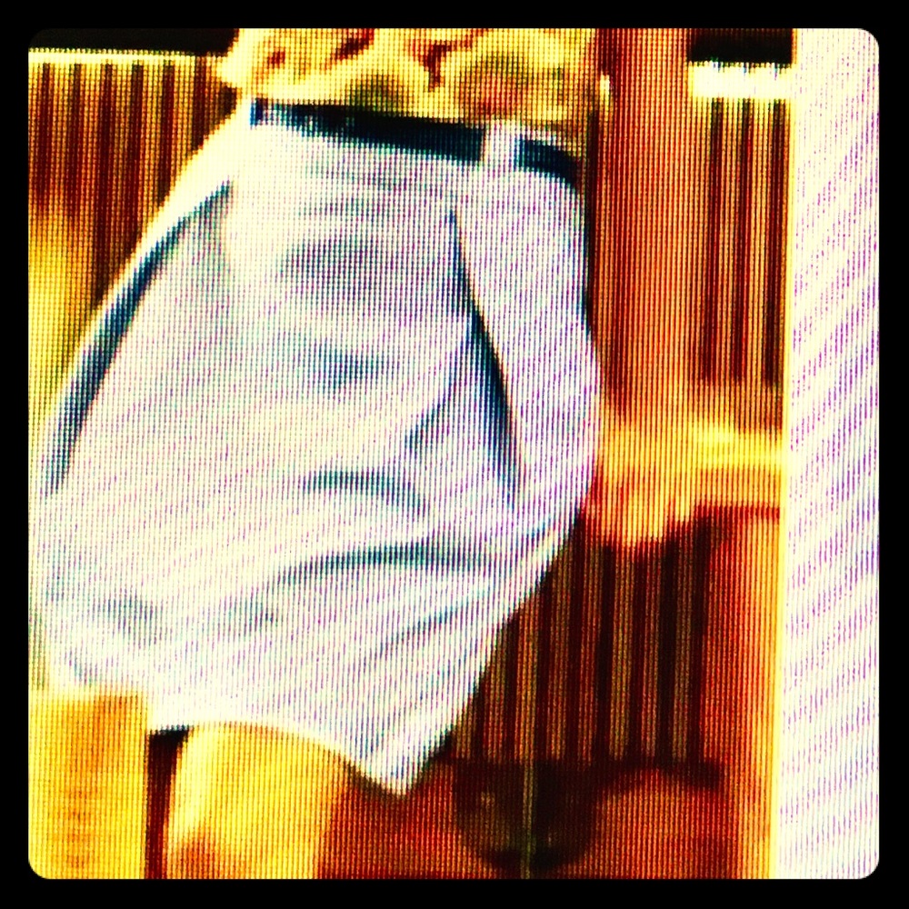 SOLD Anthropolo edme & esylite “Sound Mooring”seersucker stripe blue white skirt - Picture 2 of 7